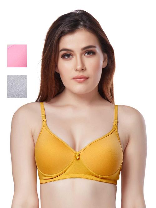 women solid bra combo - 20240347 - Very Small Image - 1