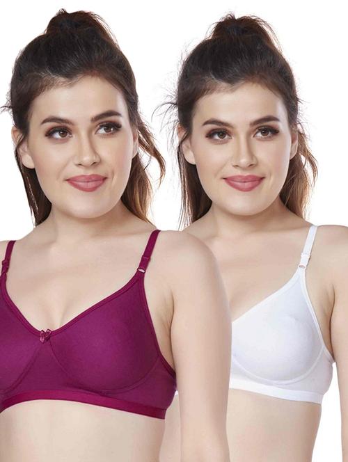 women solid bra combo - 20240358 - Very Small Image - 1