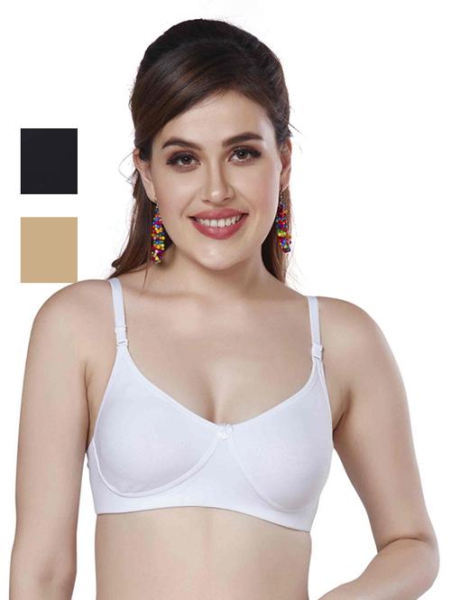 women solid bra combo - 20240370 - Very Small Image - 1