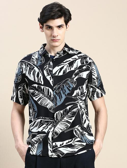 mens tropical casual shirt - 20245790 - Very Small Image - 1