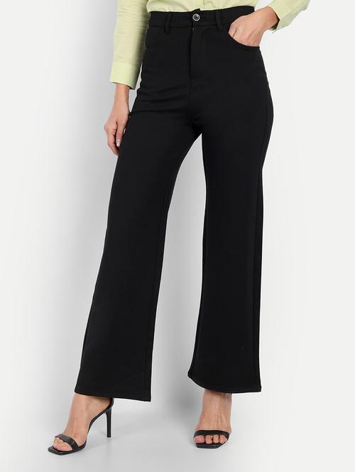 black solids high rise bootcut trousers  - 20245849 - Very Small Image - 1