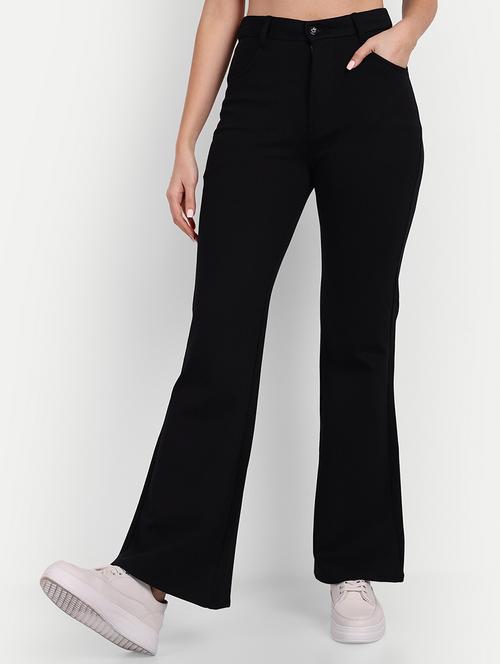 black solids high rise pleated trousers - 20245882 - Very Small Image - 1