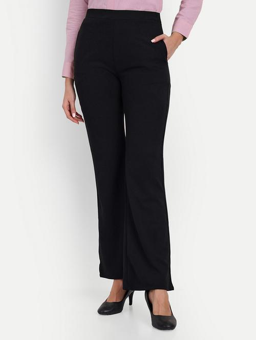 black solids high rise bootcut trousers - 20246098 - Very Small Image - 1