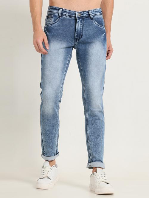 men mid rise washed denim jeans - 20249022 - Very Small Image - 1