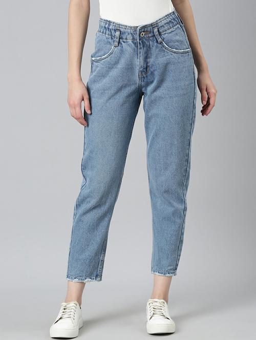 women's plain mom fit jeans - 20249706 - Very Small Image - 1