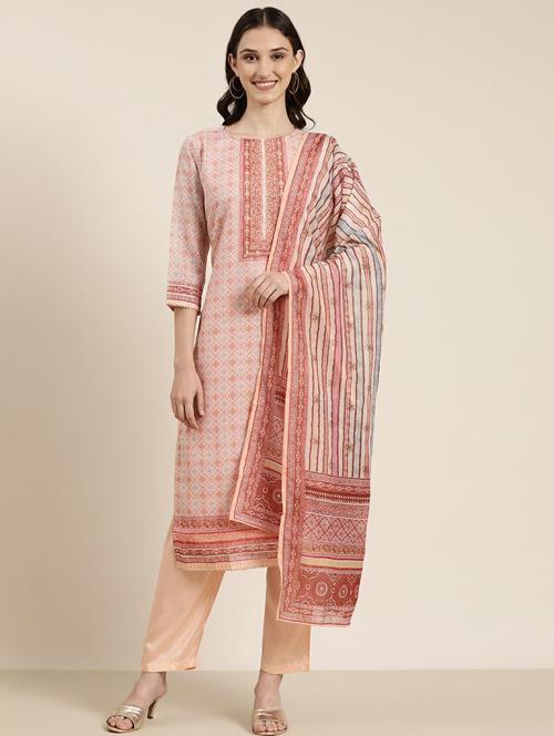 women printed kurta pant set with dupatta - 20251323 - Very Small Image - 1