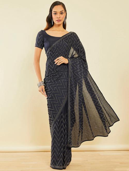 women's embellished saree - 20253092 - Very Small Image - 1
