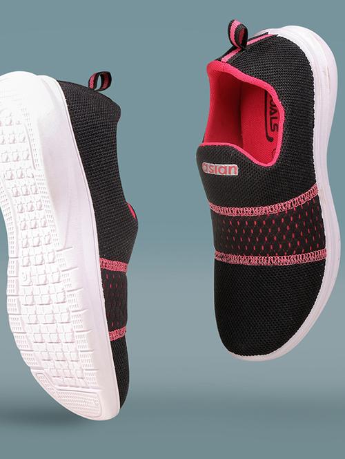 women black slip on casual shoe - 20256600 - Very Small Image - 1