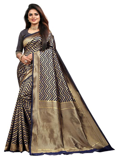 women's banarasi saree with blouse - 20258918 - Very Small Image - 1
