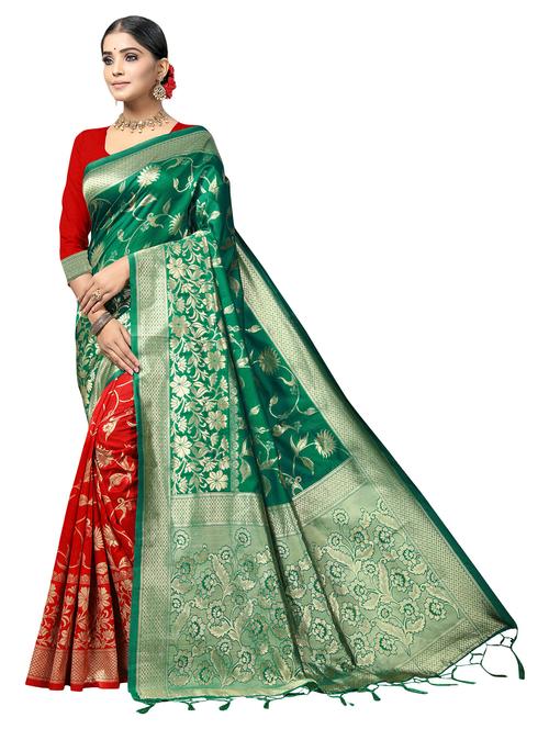 women's banarasi saree - 20258939 - Very Small Image - 1