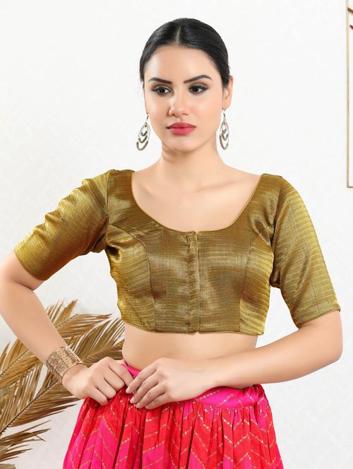 women bronze solid blouse - 20259693 - Very Small Image - 1