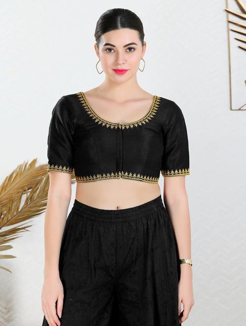 women black embroidered blouse - 20259705 - Very Small Image - 1
