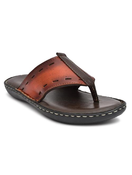 men tan slip on slipper - 20261288 - Very Small Image - 1