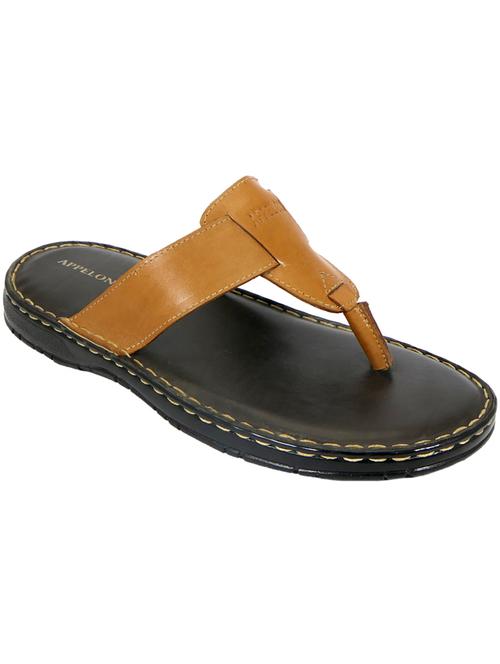 men tan slip on slipper - 20261316 - Very Small Image - 1