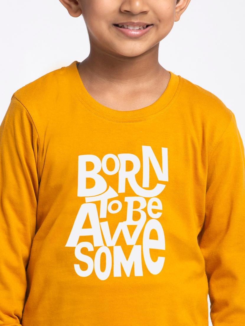 boys round neck typographic print t-shirt - 20261500 - Zoom Image - 4
