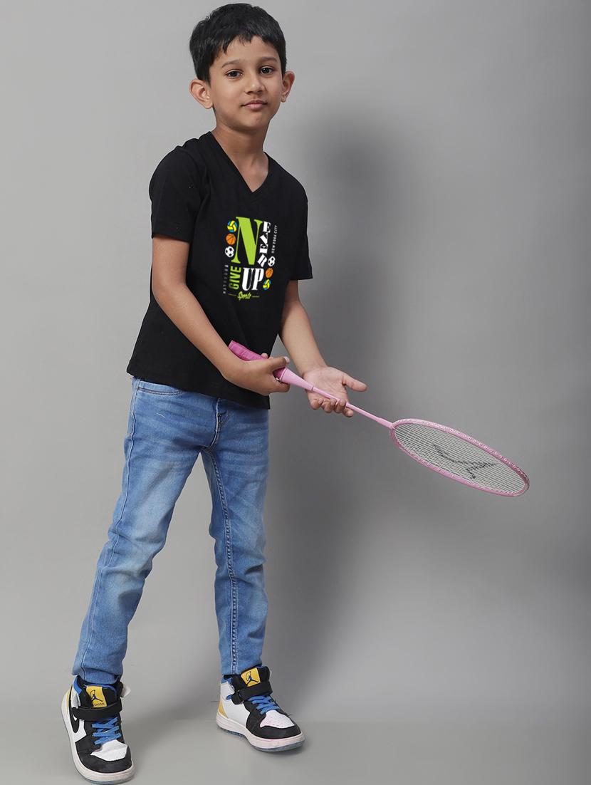 boys v-neck graphic printed t-shirt - 20261554 - Standard Image - 4