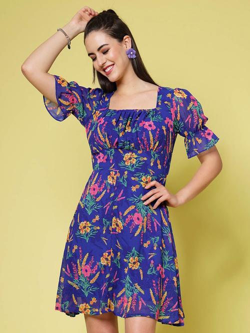 women's fit & flare floral dress - 20262002 - Very Small Image - 1