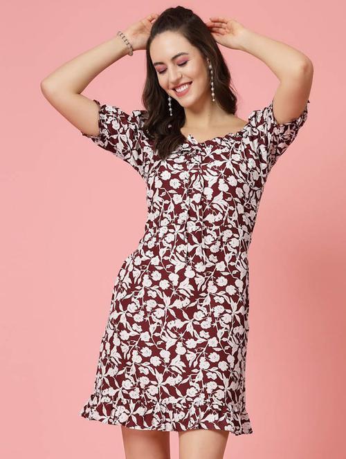 women's tiered dress floral dress - 20262060 - Very Small Image - 1