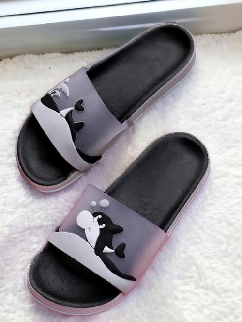 Kapyansh Transparent Quirky Slides For Women - 20263640 - Very Small Image - 1