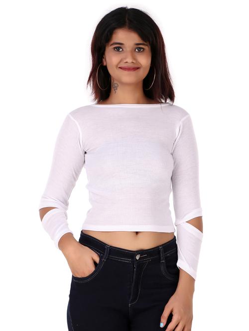 girls boat neck top - 20265022 - Very Small Image - 1