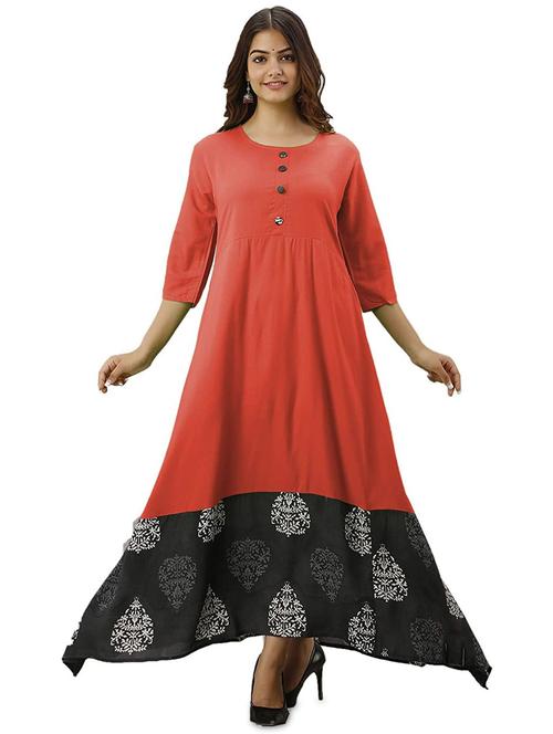 women's flared kurta - 20265597 - Very Small Image - 1