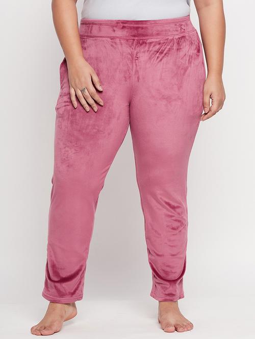 pink velvet track pants - 20266477 - Very Small Image - 1