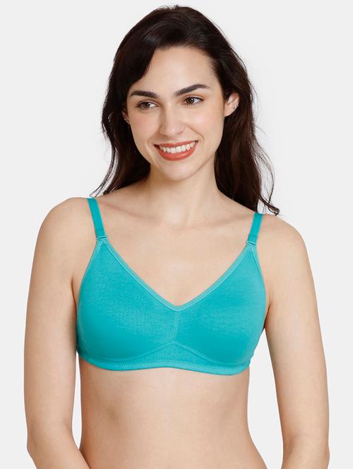 blue cotton regular bra - 20266518 - Very Small Image - 1