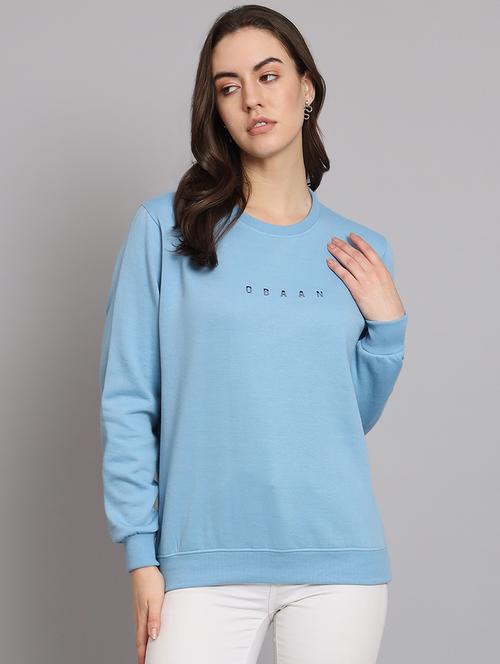 women's chest print sweatshirt - 20266614 - Very Small Image - 1