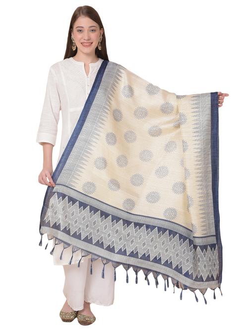 art silk printed dupatta - 20272116 - Very Small Image - 1
