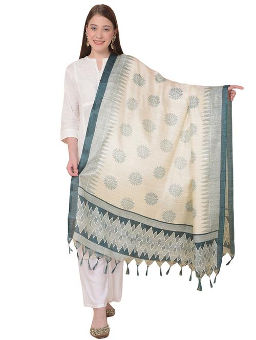art silk printed dupatta - 20272120 - Very Small Image - 1