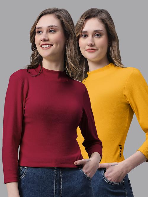 women's tops combo - 20272271 - Very Small Image - 1