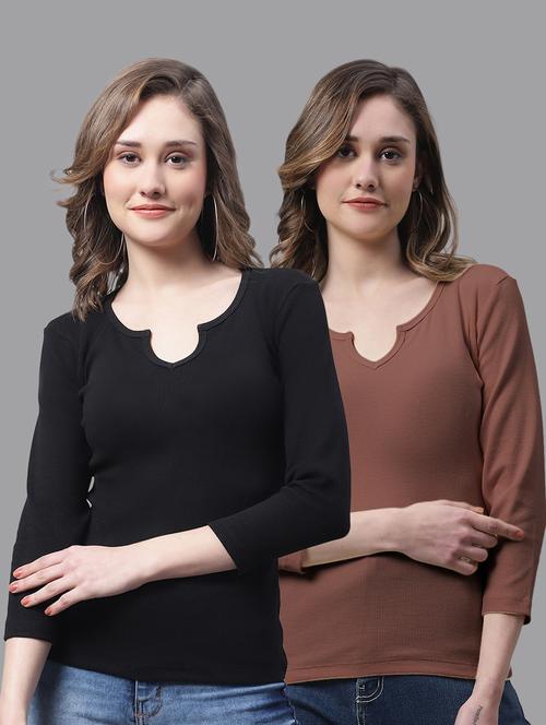 women's tops combo - 20272782 - Very Small Image - 1