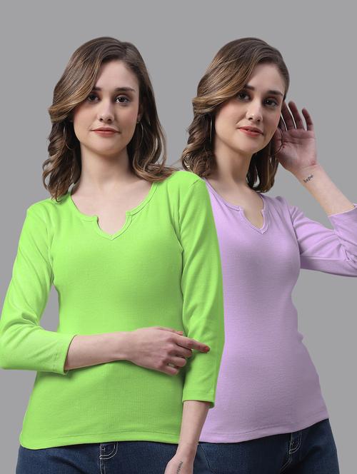 women's tops combo - 20272822 - Very Small Image - 1