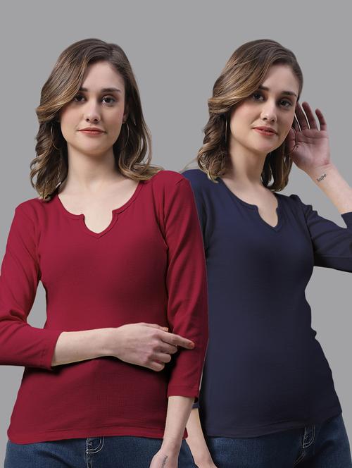 women's tops combo - 20272831 - Very Small Image - 1