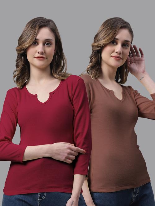 women's tops combo - 20272832 - Very Small Image - 1