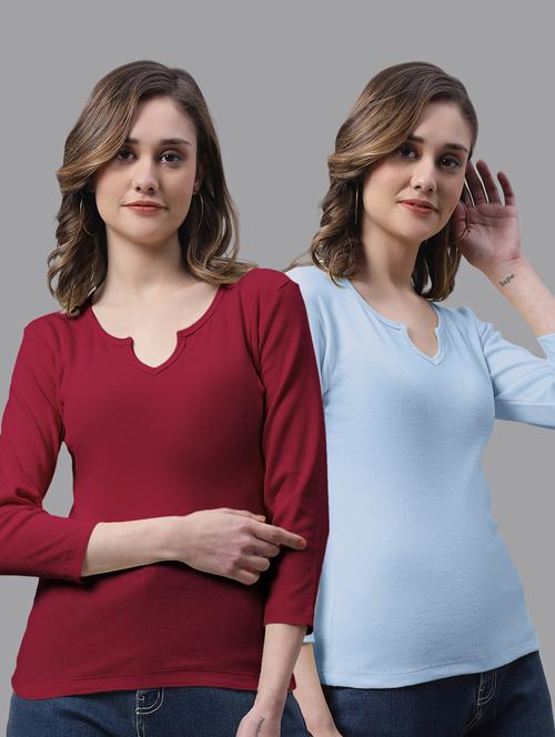 women's tops combo - 20272833 - Very Small Image - 1