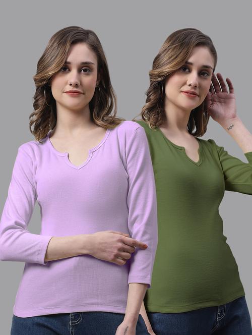 women's tops combo - 20272844 - Very Small Image - 1