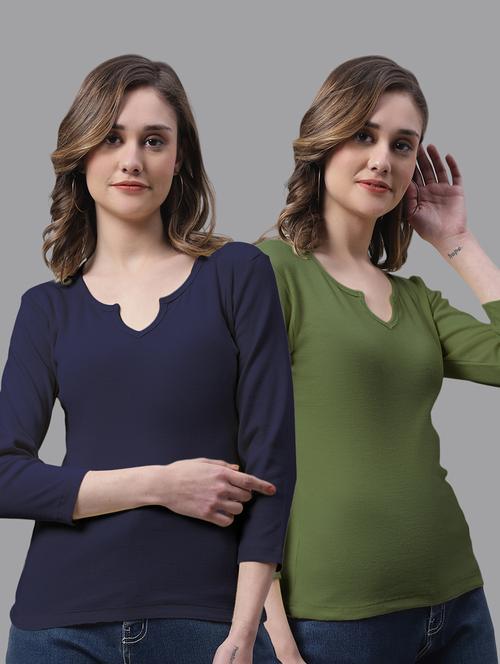women's tops combo - 20272850 - Very Small Image - 1