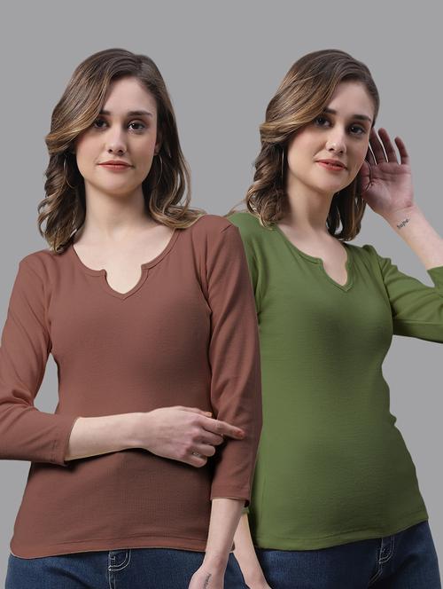 women's tops combo - 20272855 - Very Small Image - 1