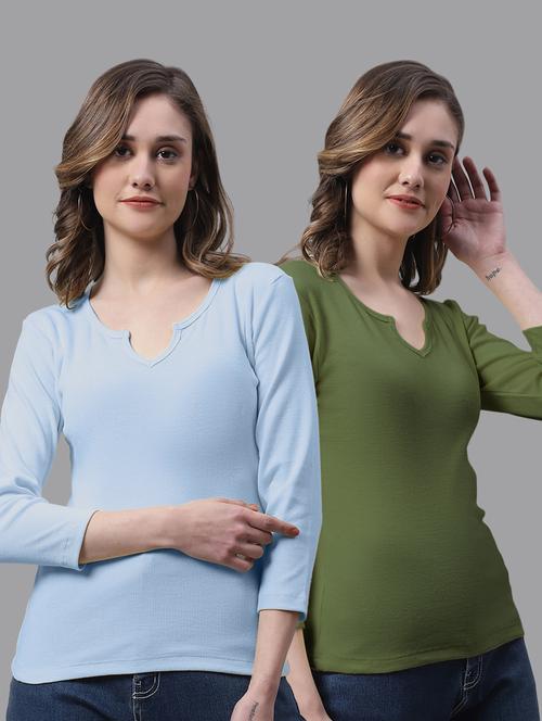 women's tops combo - 20272859 - Very Small Image - 1