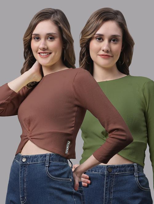 women's tops combo - 20273037 - Very Small Image - 1