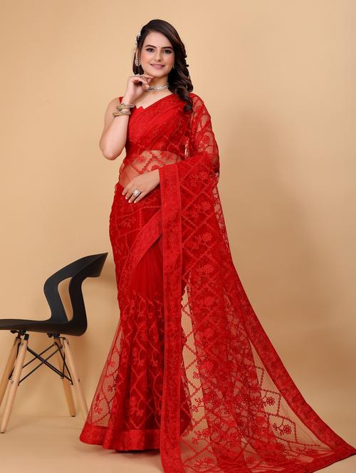 women's embroidered saree - 20276418 - Very Small Image - 1