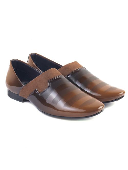 tan patent leather slip on mules - 20278389 - Very Small Image - 1