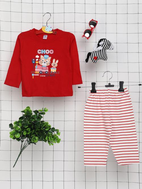 boys printed t-shirt and pajama set  - 20282568 - Very Small Image - 1