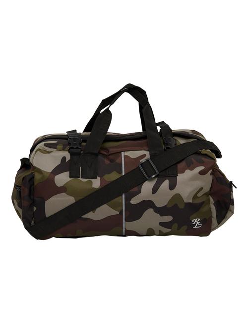 green camouflage print dufflebag - 20289788 - Very Small Image - 1