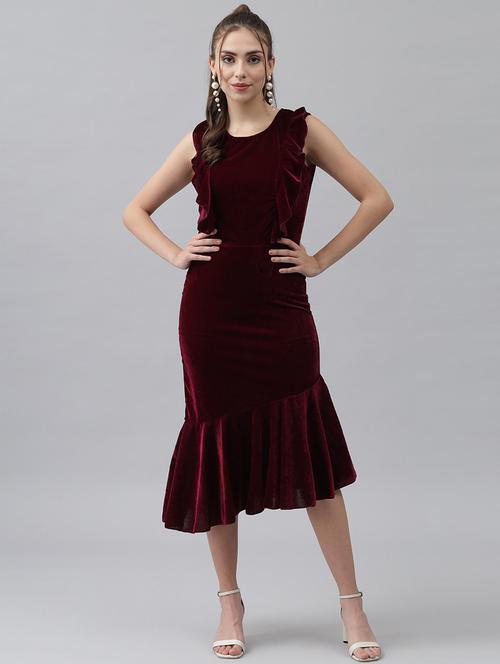 women's tiered dress solid dress - 20290083 - Very Small Image - 1