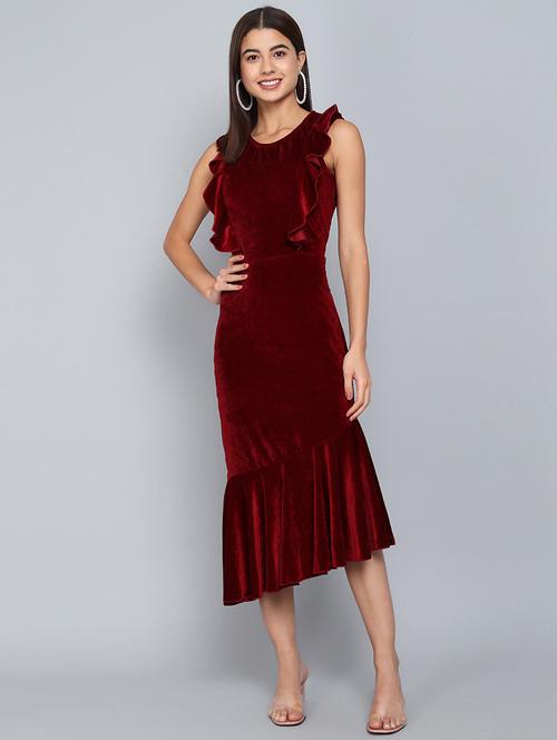 women's tiered dress solid dress - 20290084 - Very Small Image - 1