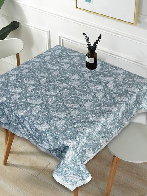 indhome life cotton square pack of 1  dining table cloth cover  4 seater, 60 x 60 inches - 20290173 - Very Small Image - 1