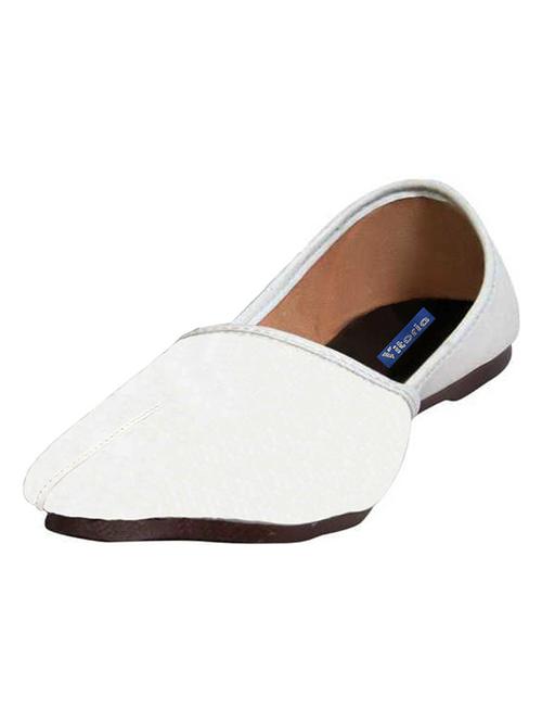 white pu slip on jutis - 20294384 - Very Small Image - 1