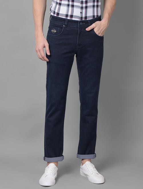 men blue denim washed jeans - 20295425 - Very Small Image - 1